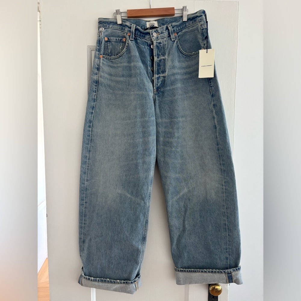 Ayla baggy cuffed crop jeans